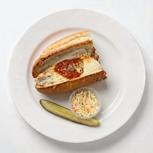 Meatball Parm Sandwich.