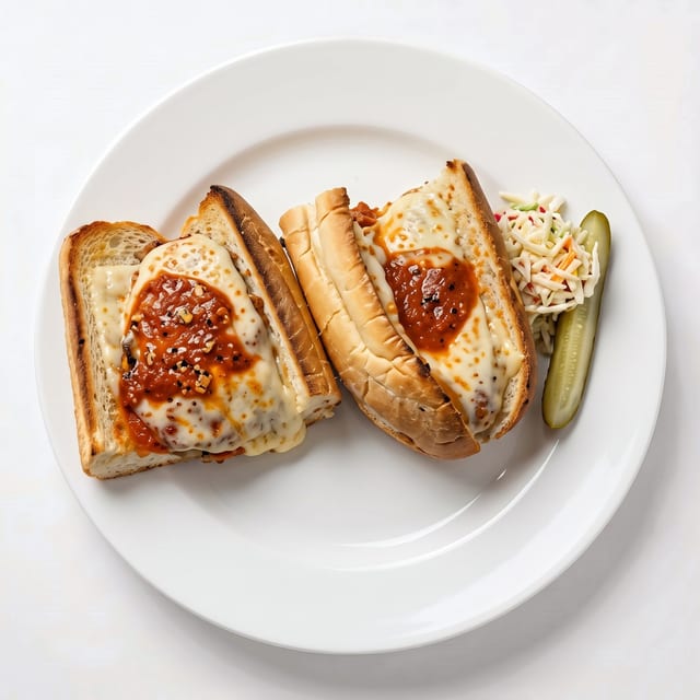 Eggplant Parm Sandwich.