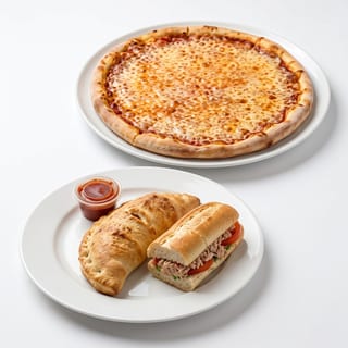 3. Plain Pizza, Italian Sub & Cheese Calzone Special