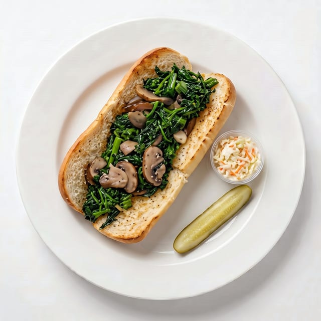 Sausage & Broccoli Rabe Sandwich.